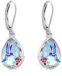 Sterling silver hummingbird earrings ... at Amazon