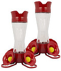 Pinched glass hummingbird feeders, with built-in ant moat, pack of two feeders ... at Amazon